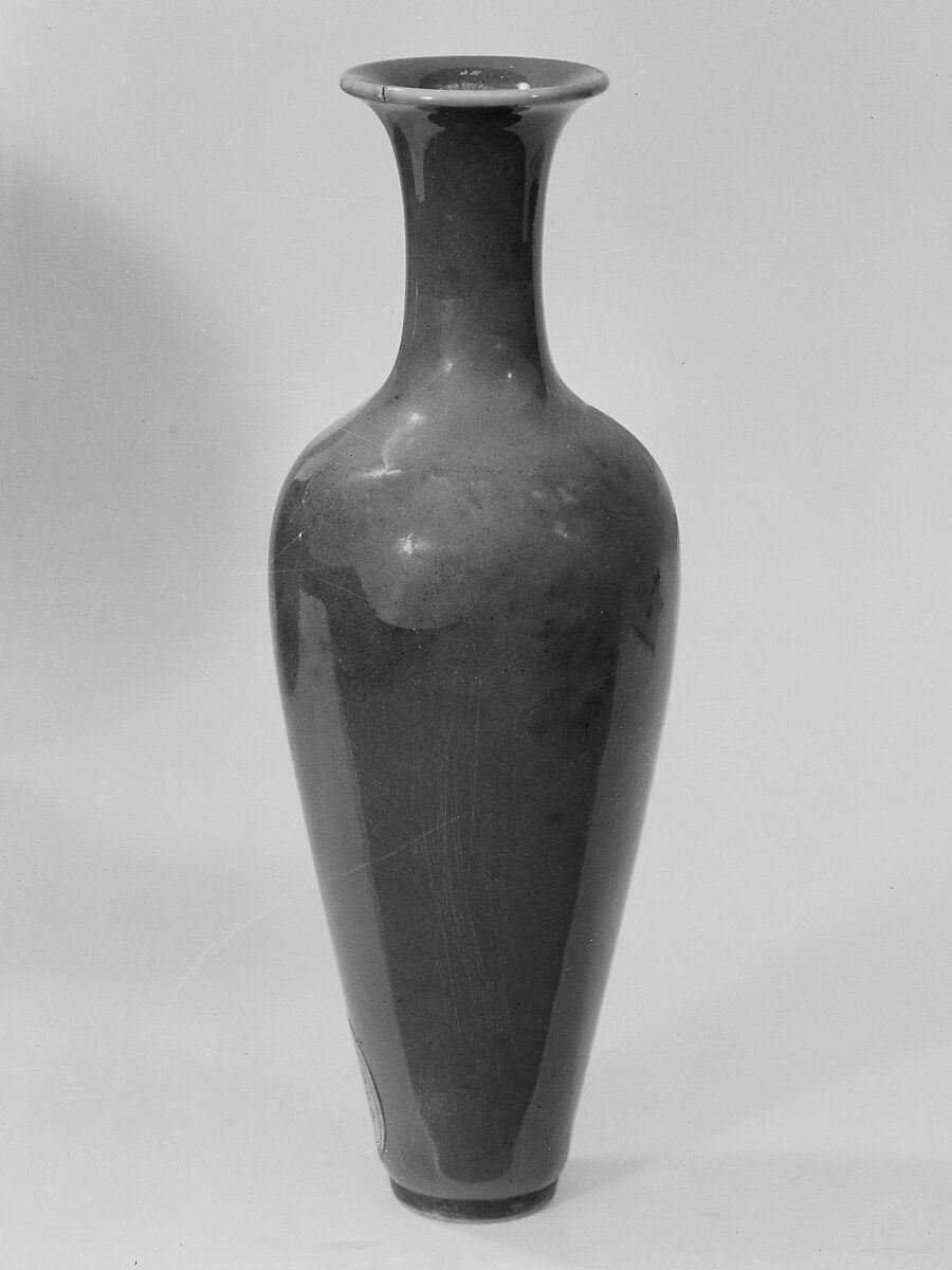 Vase, Porcelain with peachbloom glaze, China 