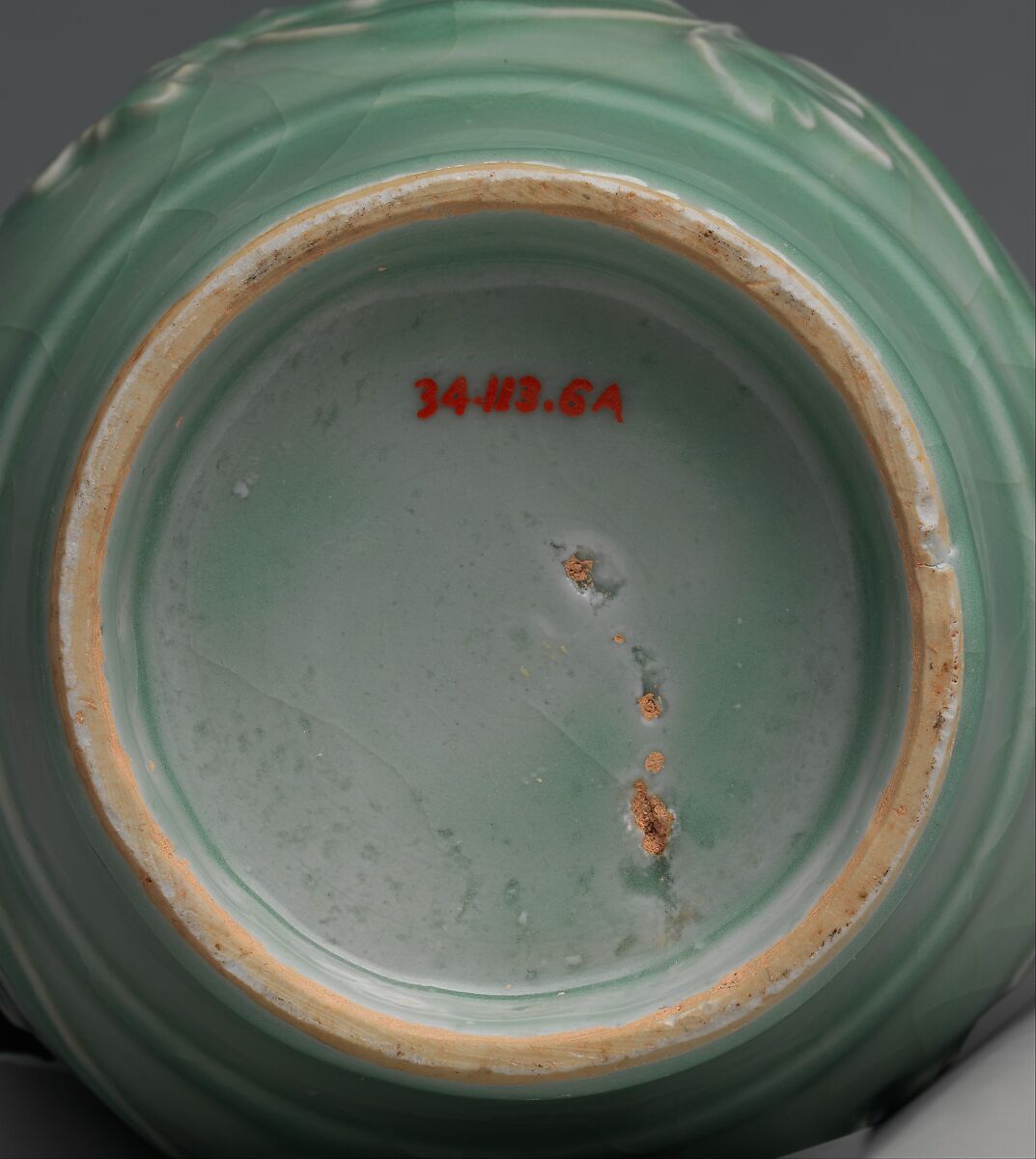 Jar with peony scroll, Porcelain with raised decoration under celadon glaze (Longquan ware), China