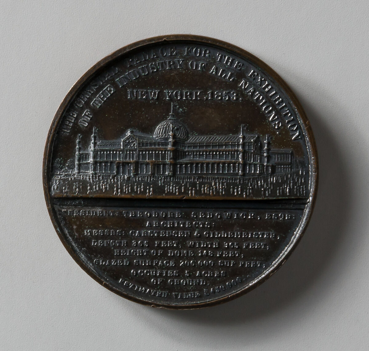 Medal, Anthony Paquet (1814–1882), Bronze
