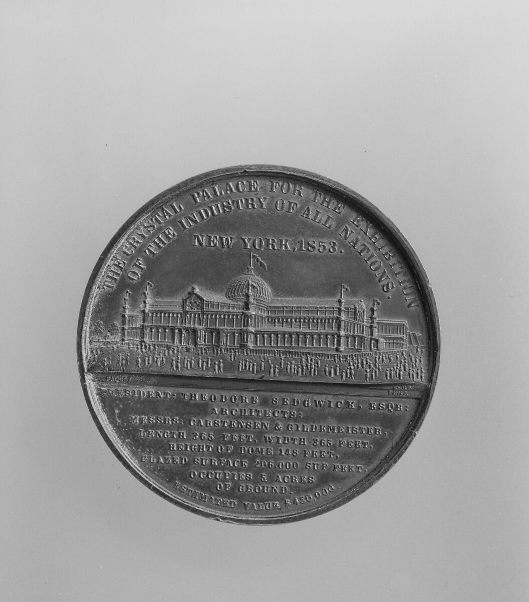 Medal, Anthony Paquet (1814–1882), Bronze