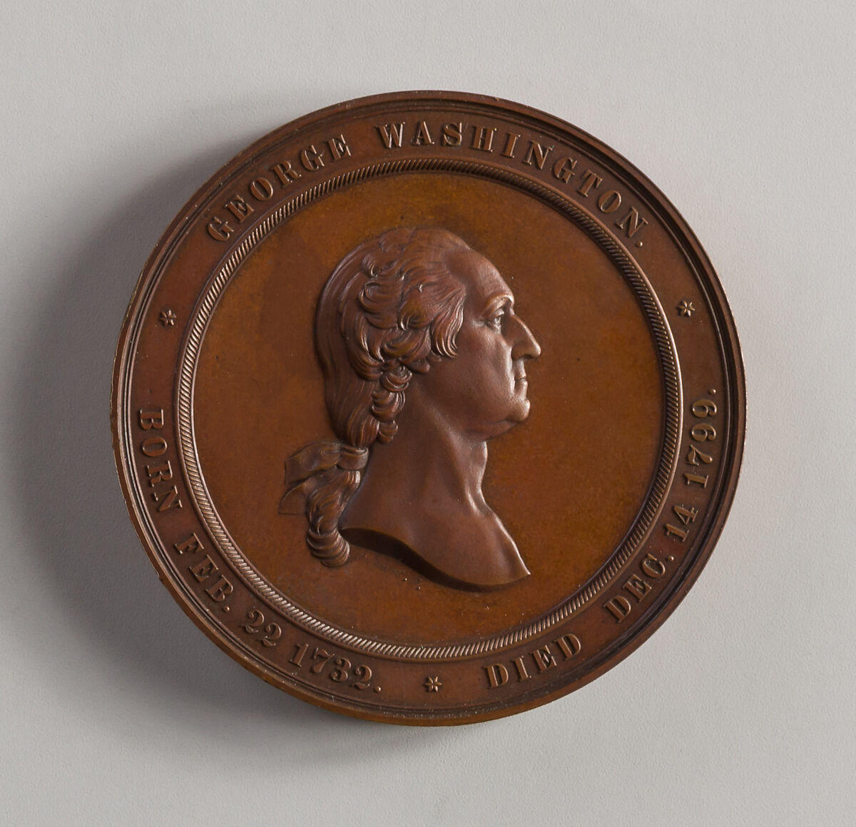 Medal of the Inauguration of the Washington Cabinet of Medals, Anthony Paquet (1814–1882), Bronze 