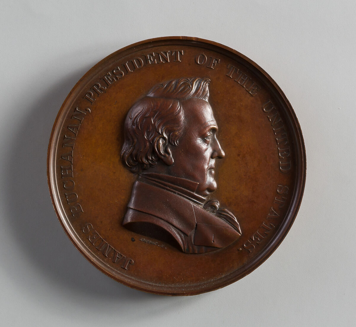 Medal Commemorating First Japanese Embassy to the United States, Anthony Paquet (1814–1882), Bronze 