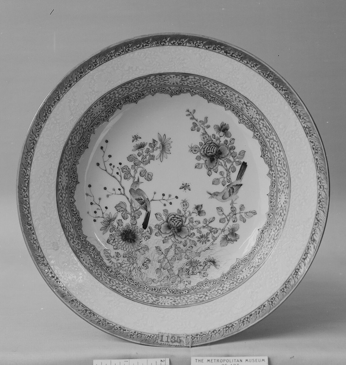 Plate, Porcelain painted in overglaze famille rose enamels; with white-on-white decoration, China 