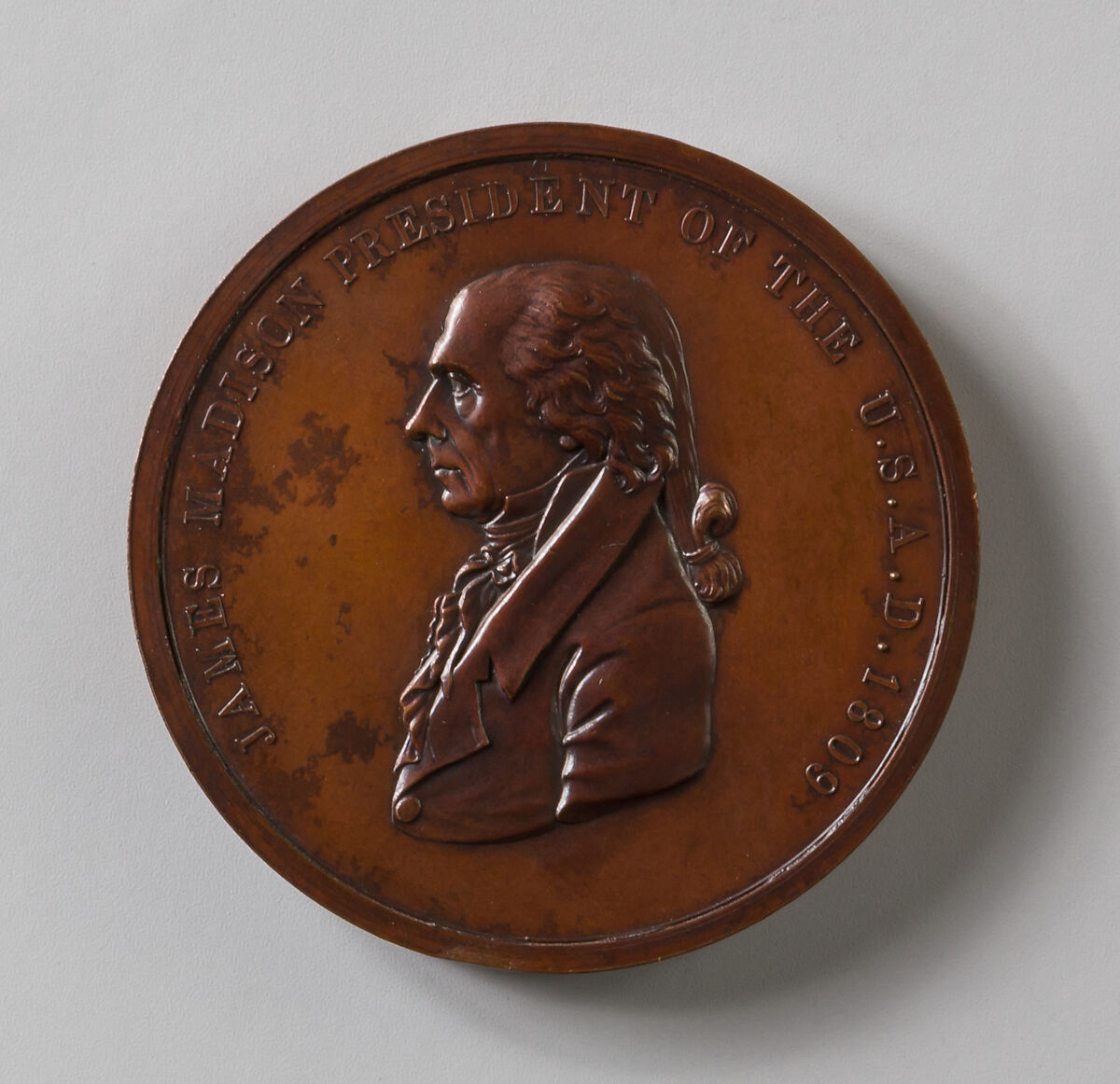 James Madison, Johann Mathias Reich (American (born Germany), Fürth, Bavaria 1768–1833 Albany, New York), Bronze 