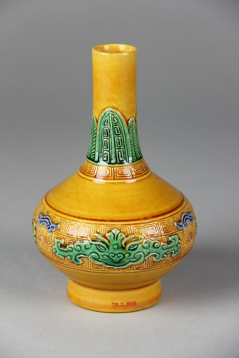 Vase, Porcelain under colored glazes, China