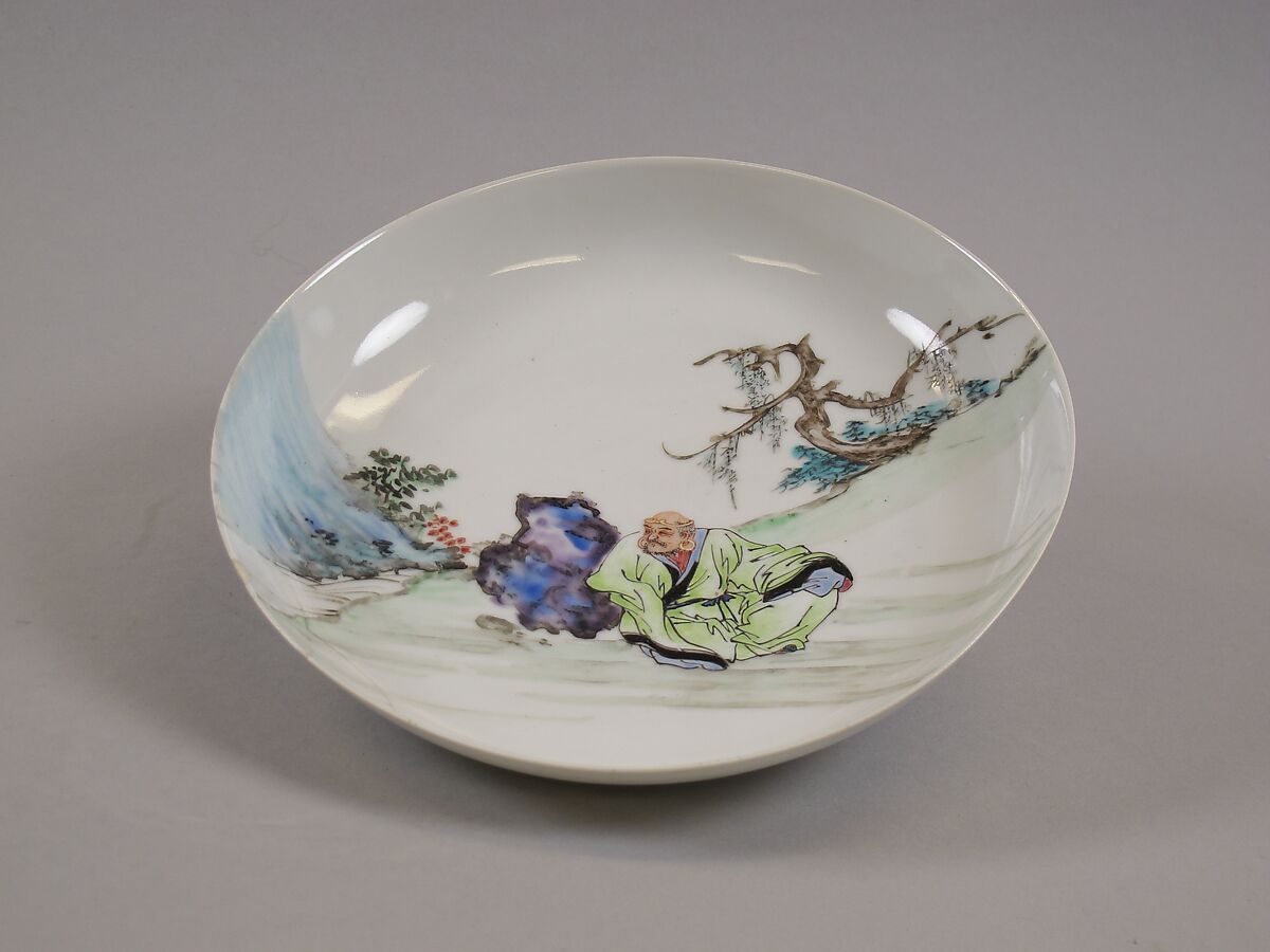 Plate, Porcelain painted in overglaze enamels, China 