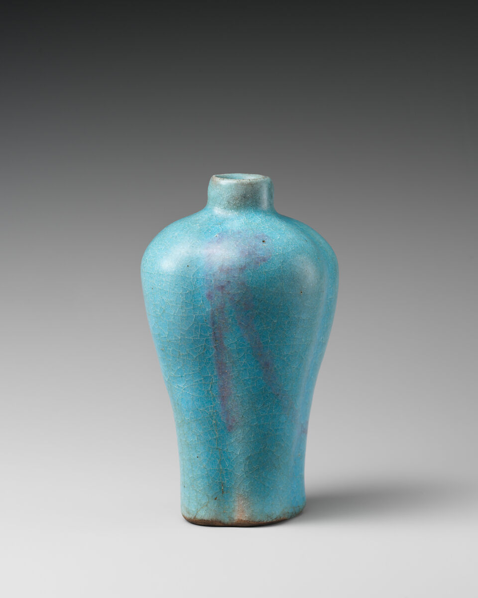 Vase, Stoneware with blue glaze (so-called "soft Jun" ware), China