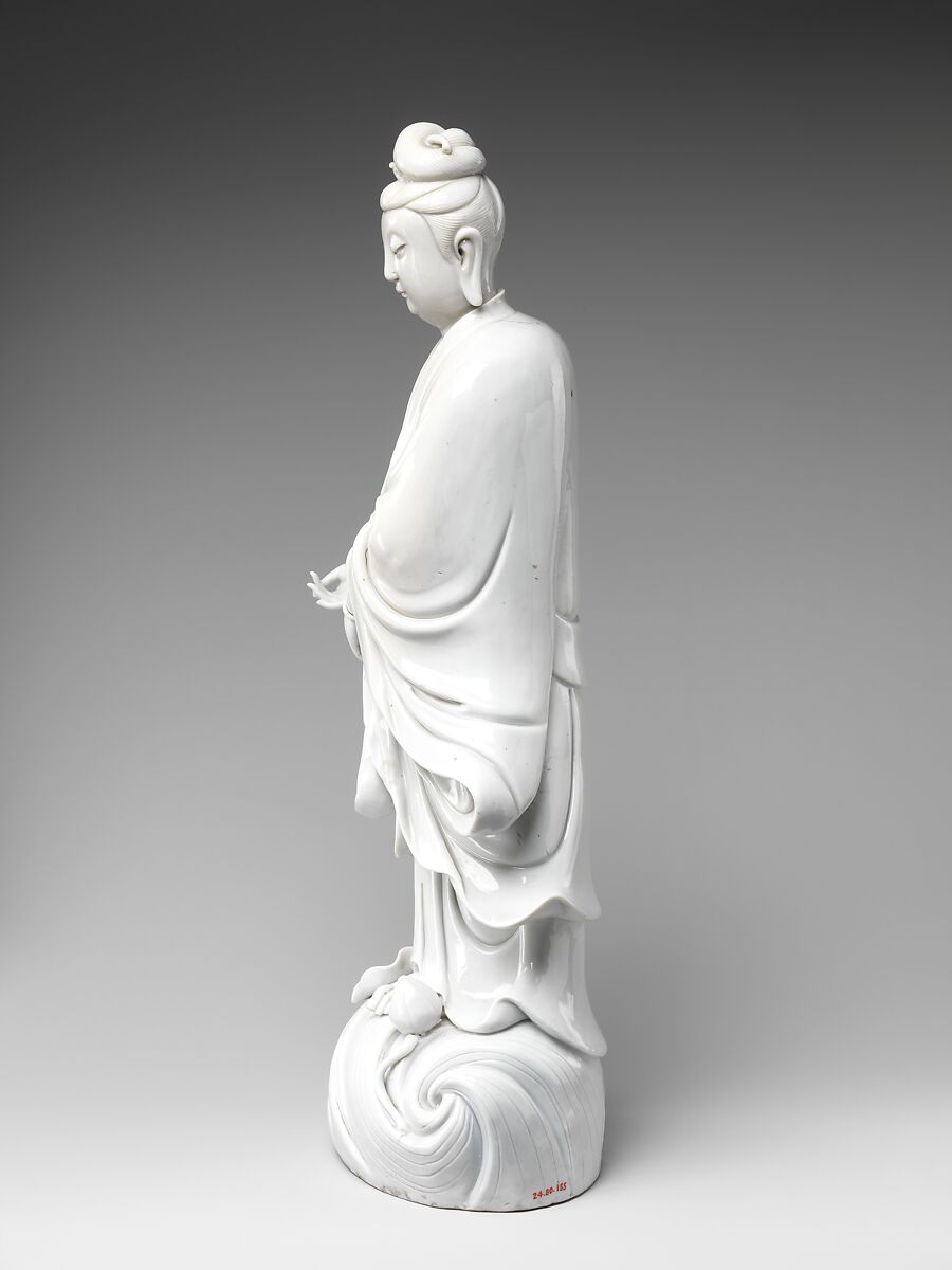 Bodhisattva Guanyin, Porcelain with ivory glaze (Dehua ware), China
