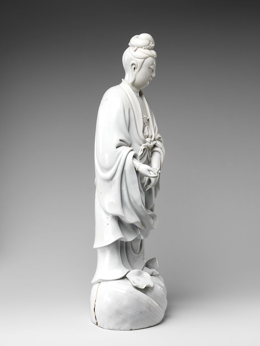 Bodhisattva Guanyin, Porcelain with ivory glaze (Dehua ware), China