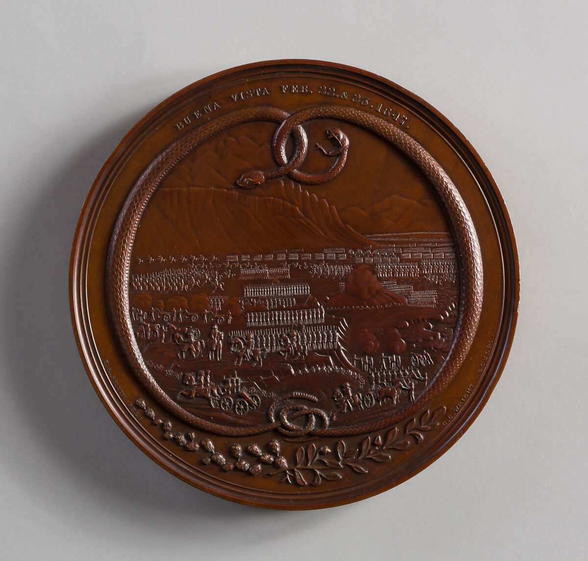 Medal of Major General Z. Taylor, Charles Cushing Wright, Bronze