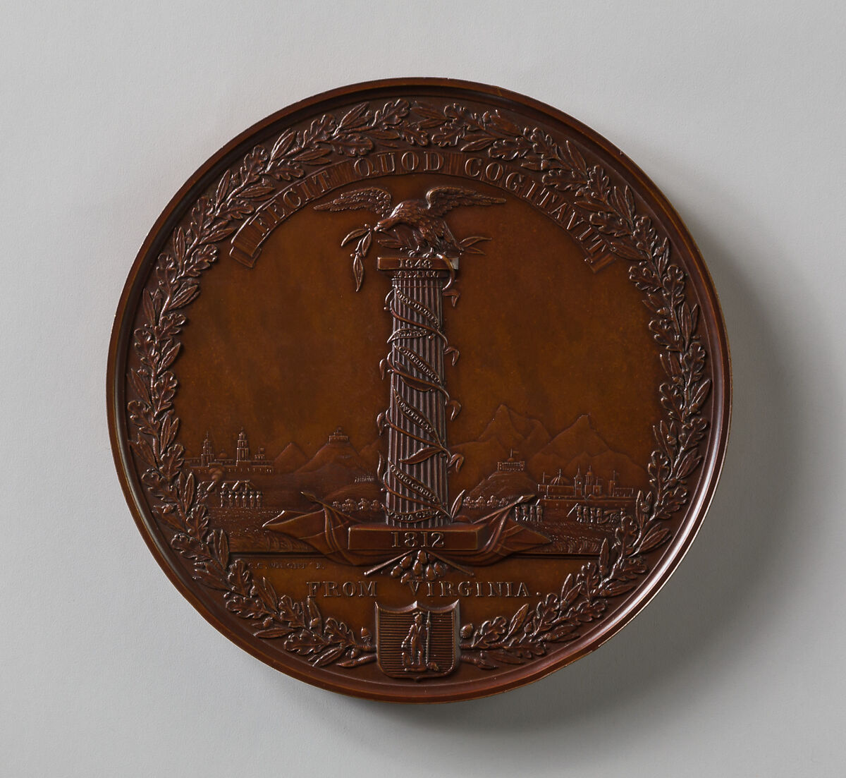 Medal of Major General Winfield Scott, Charles Cushing Wright, Bronze