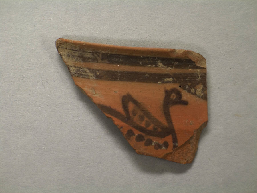 Shard:  Bird, Painted terracotta, Pakistan 