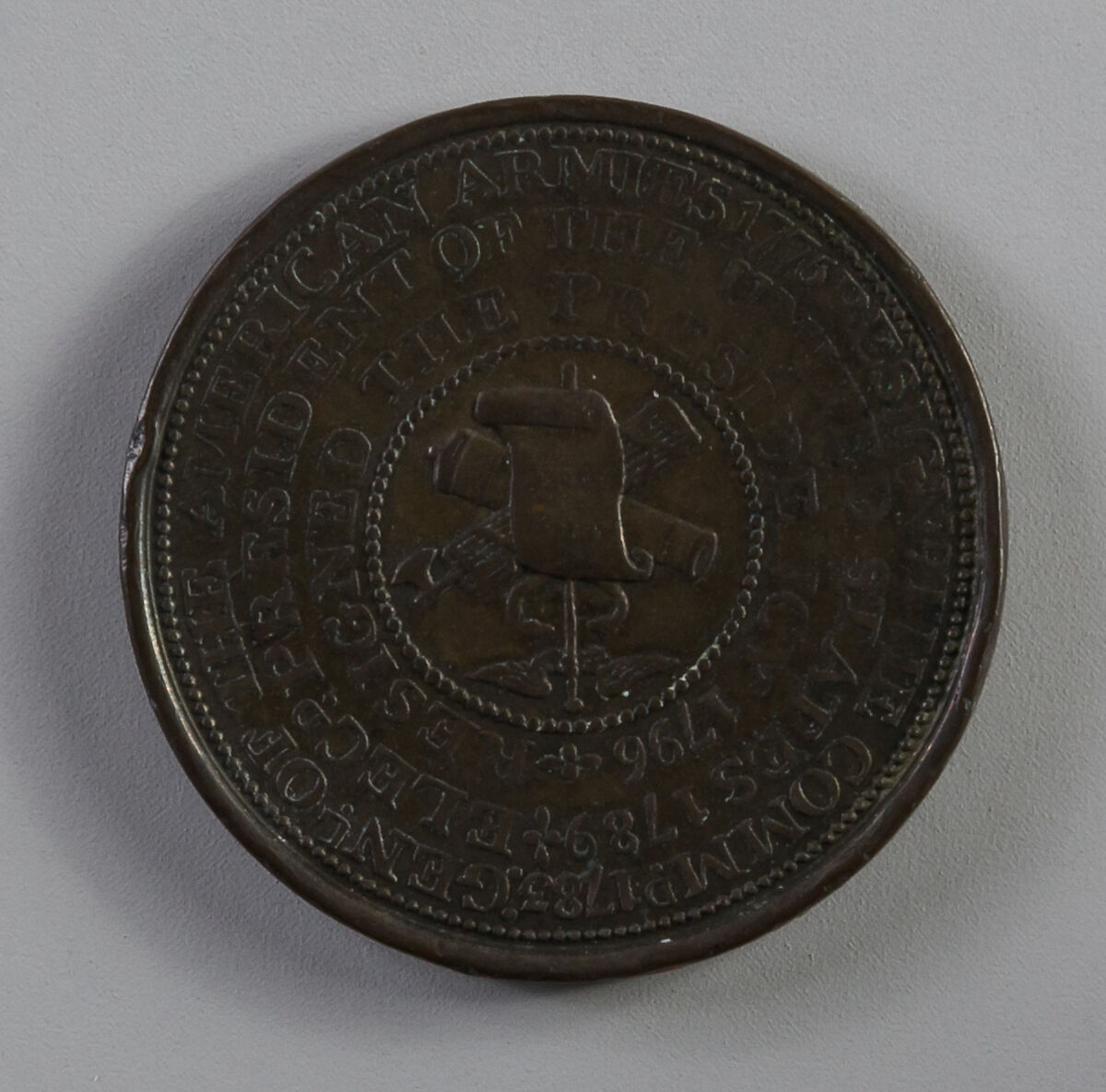 George Washington Commemorative Medal, Possibly Joseph S. and Alfred Wyon (active 18th–19th century), Bronze