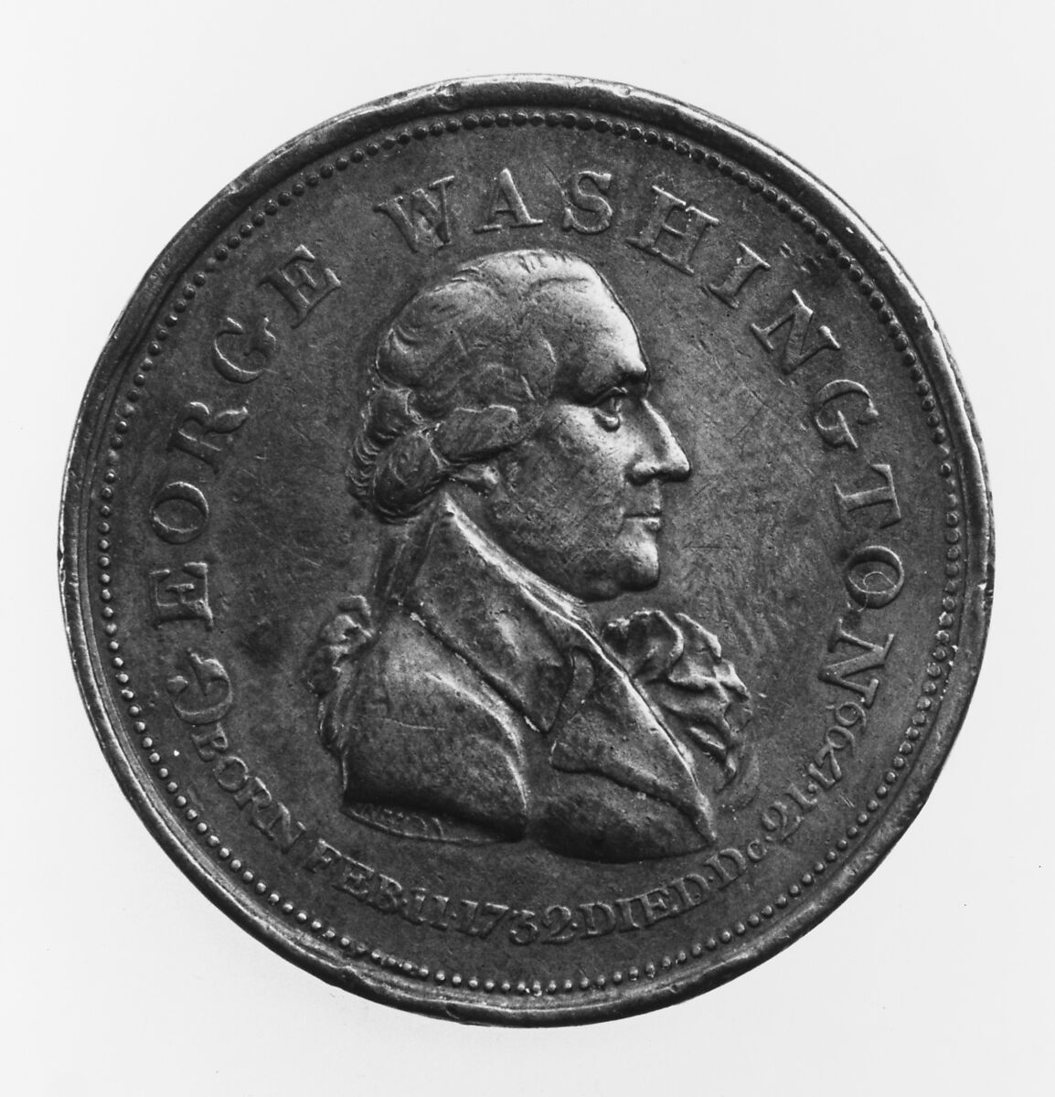George Washington Commemorative Medal, Possibly Joseph S. and Alfred Wyon (active 18th–19th century), Bronze