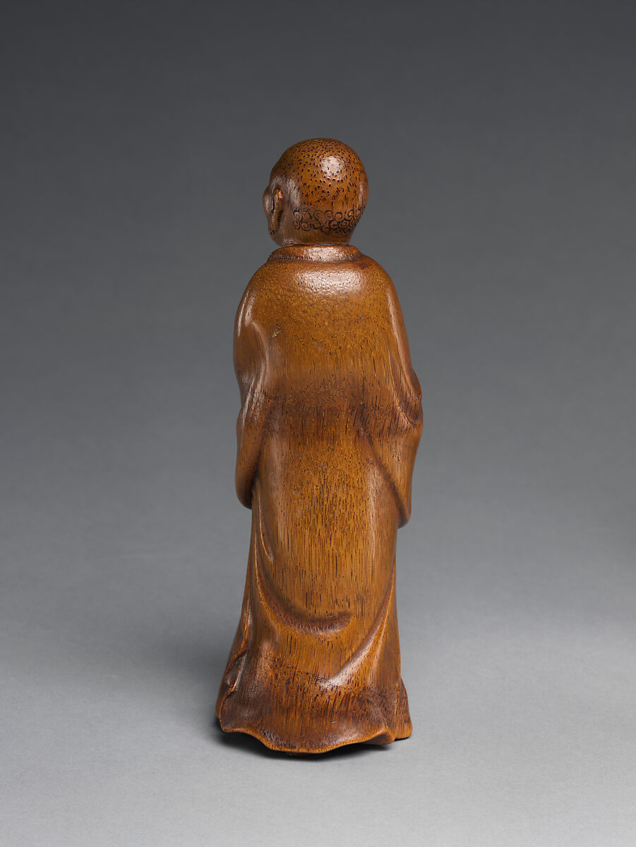 Arhat holding a shoe, Bamboo, China