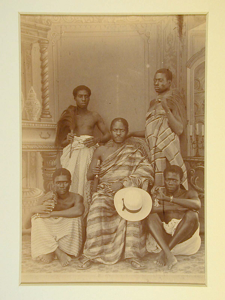 Five Men, Lutterodt and Son Studio, Albumen silver print from glass negative, Ghana 