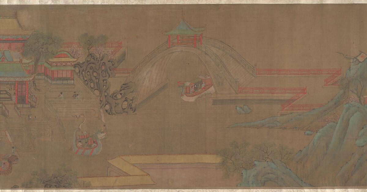 Going Upriver on the Qingming Festival, Unidentified artist Chinese, 18th century?, Handscroll; ink and color on silk, China