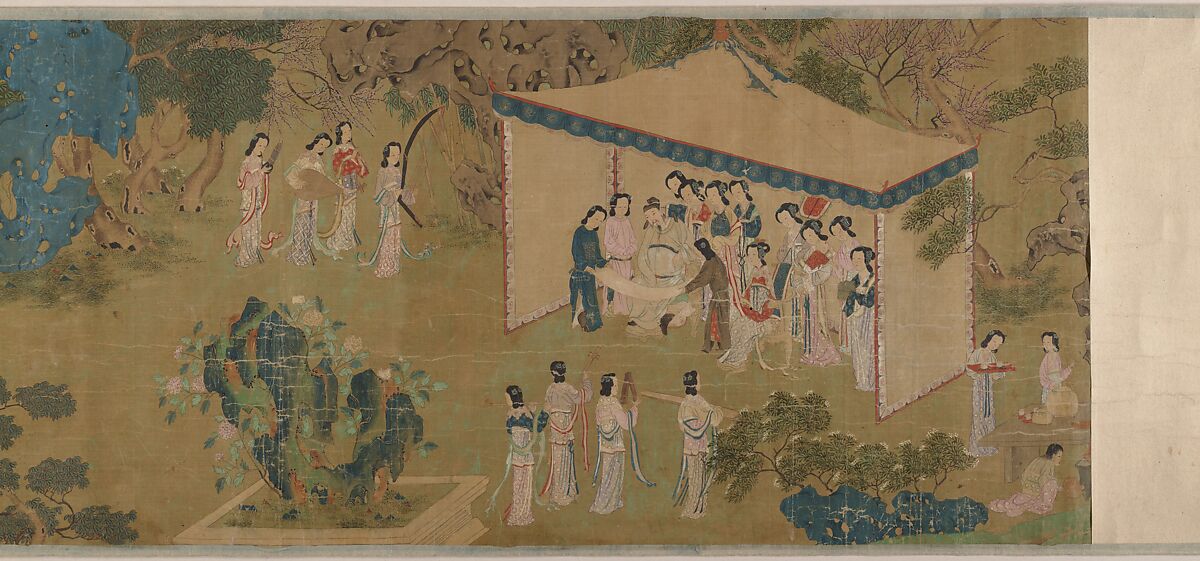 Lady Su Hui and Her Verse Puzzle, Handscroll; ink and color on silk, China