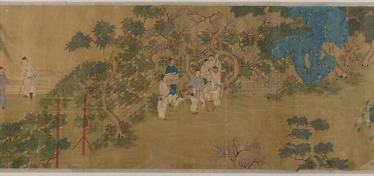 Lady Su Hui and Her Verse Puzzle, Handscroll; ink and color on silk, China