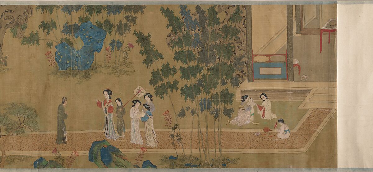 Lady Su Hui and Her Verse Puzzle, Handscroll; ink and color on silk, China