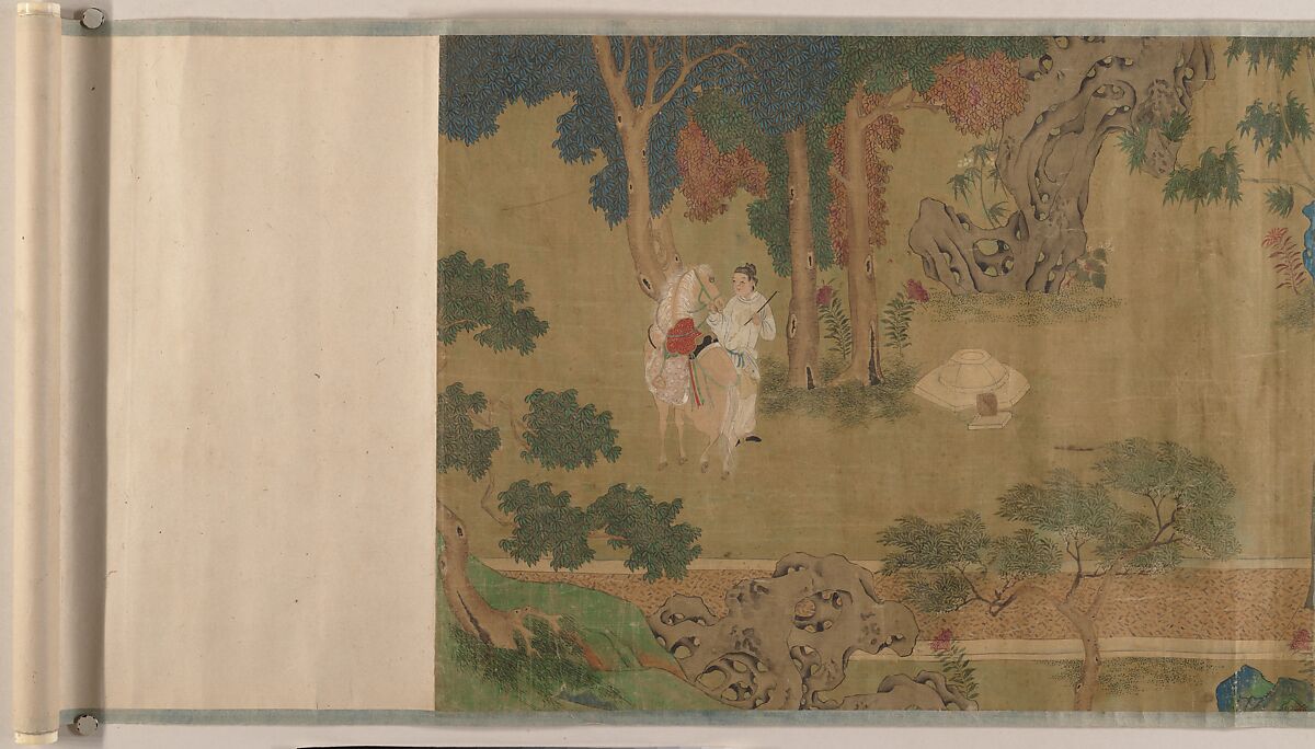 Lady Su Hui and Her Verse Puzzle, Handscroll; ink and color on silk, China