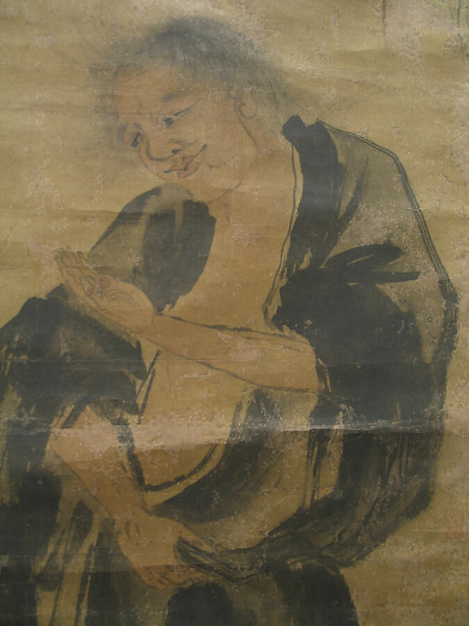 The Immortal, Zhong li, Unidentified artist, Hanging scroll; ink and color on paper, China