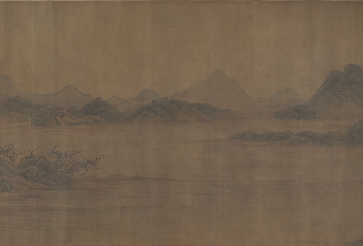 Traveling amid Mountains, Unidentified artist, Handscroll; ink and color on silk, China