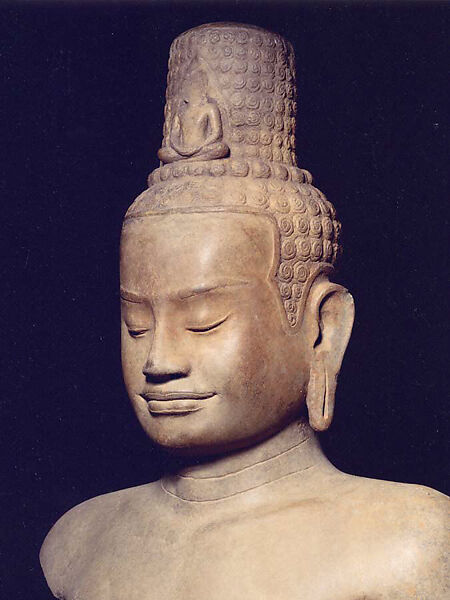 Standing Eight-Armed Avalokiteshvara, the Bodhisattva of Infinite Compassion, Stone, Cambodia