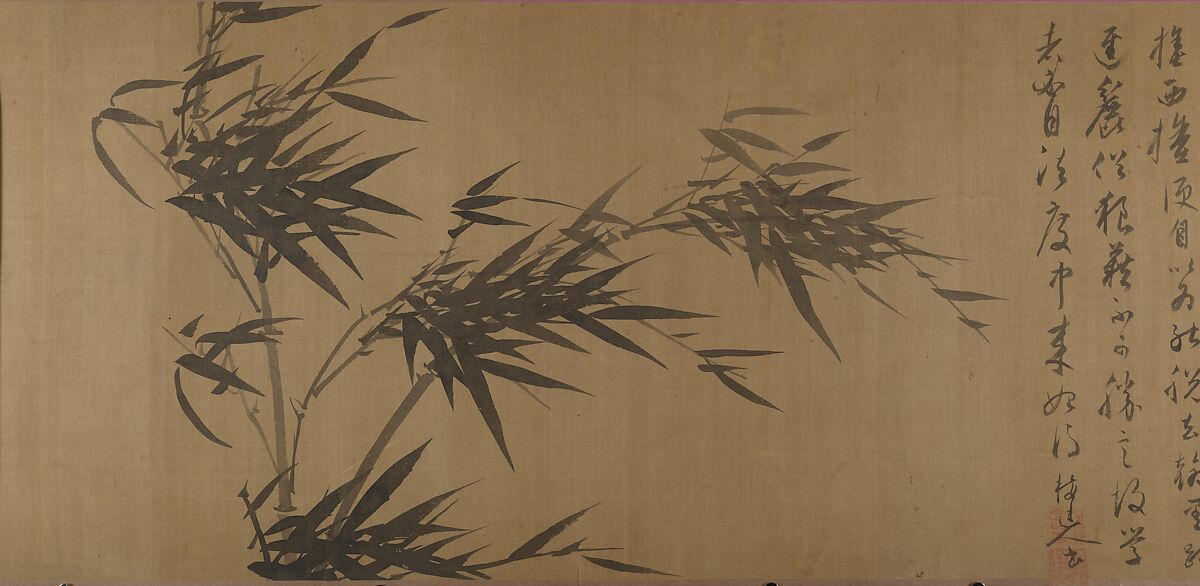 Bamboo Studies, Unidentified artist, Handscroll; ink on silk, China