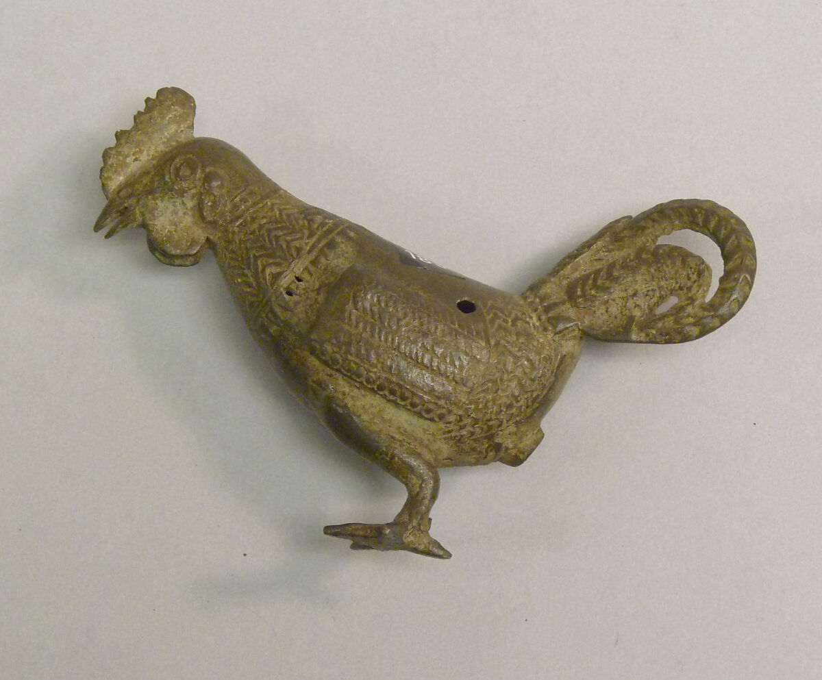 Lime Vessel in the Form of a Cock, Bronze, Indonesia (Java, Lumajang, Pasiran) 