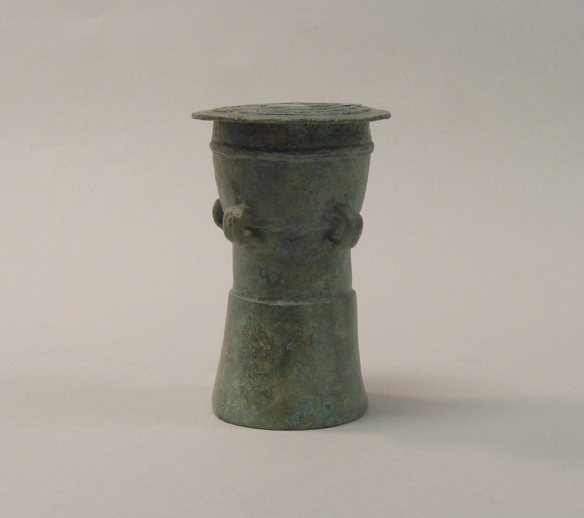 Lime Container in the Form of a "Mloko" Drum, Bronze, Indonesia (Java, Lumajang, Pasiran) 