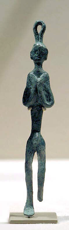 Anthropomorphic Lime Spatula, Bronze, Indonesia (Java, Lumajang, Pasiran) 