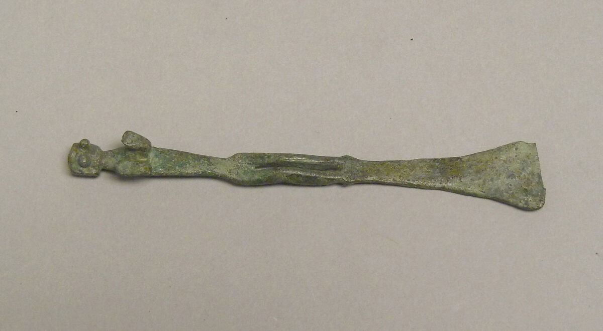 Anthropomorphic Lime Spatula, Bronze, Indonesia (Java, Lumajang, Pasiran) 