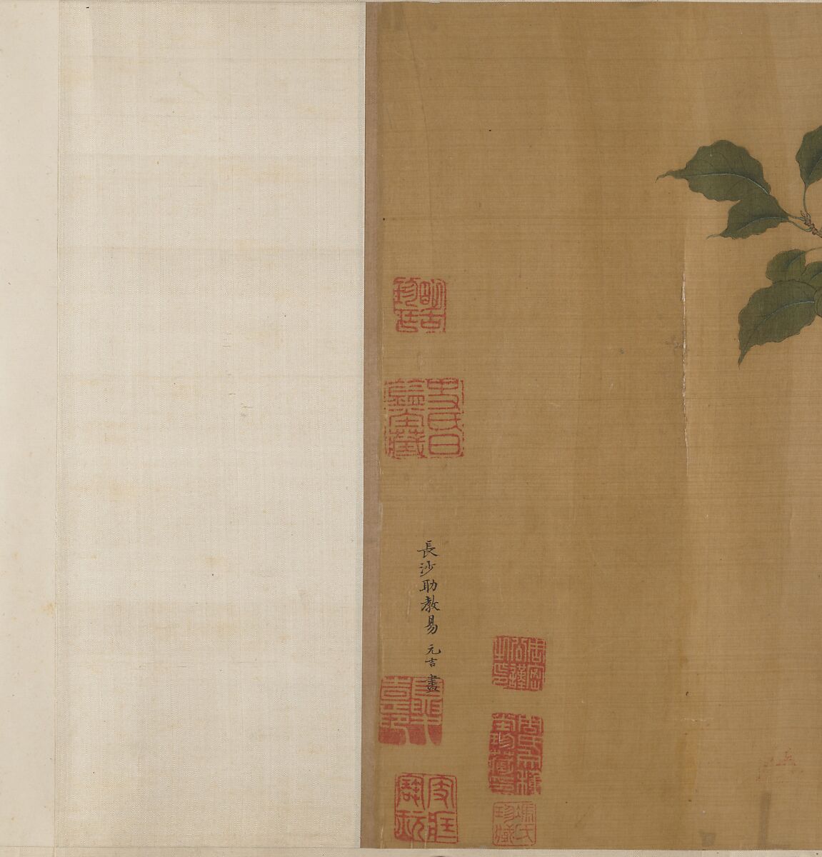 Birds on Branches, Unidentified artist  , 15th to 17th century, Handscroll; ink and color on silk, China