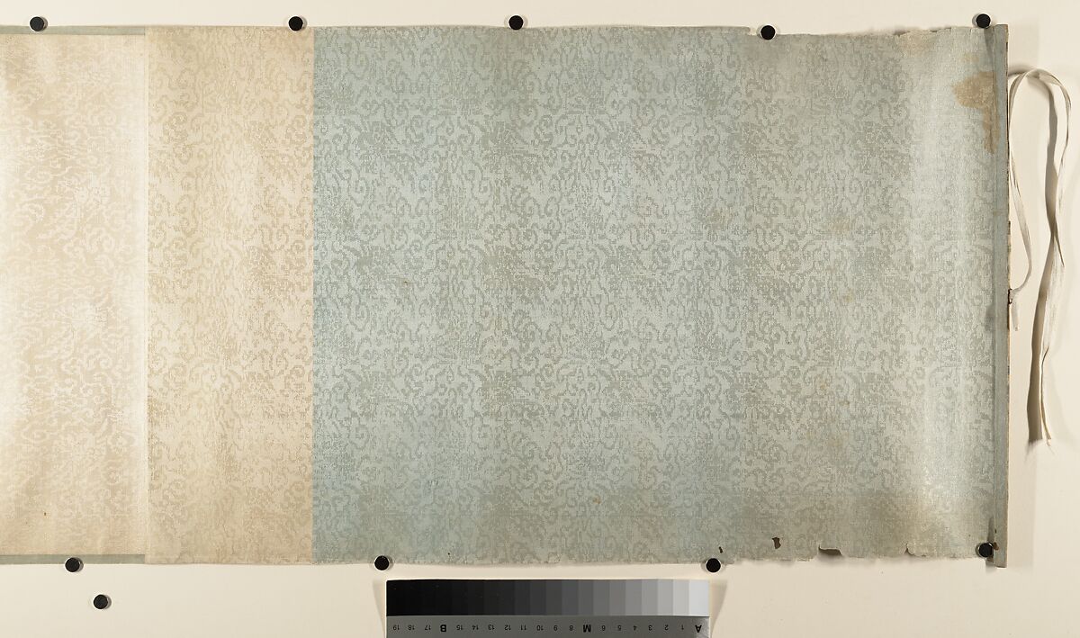 River Scene with Birds and Bamboo, Unidentified artist  , 17th century or later, Handscroll; ink and mineral color on silk, China