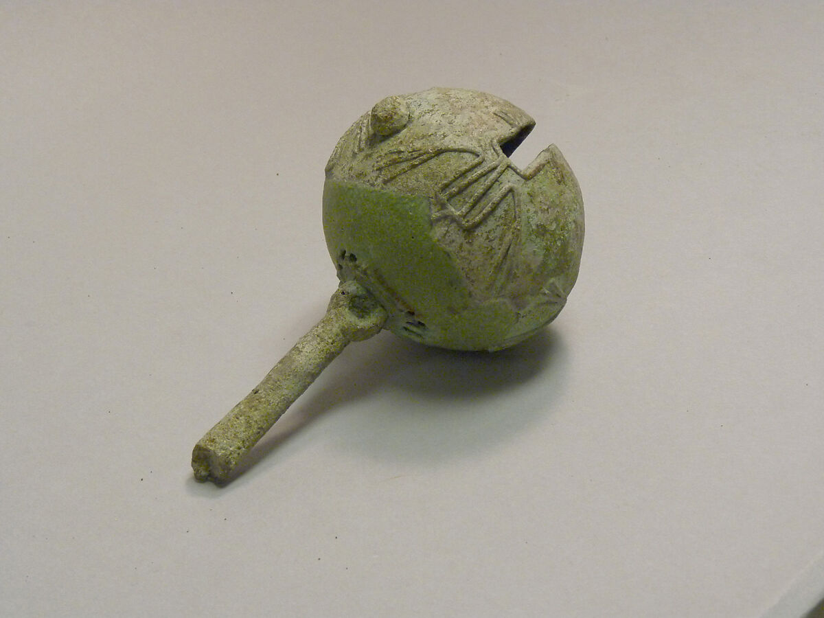 Rattle with Figures, Bronze, Indonesia