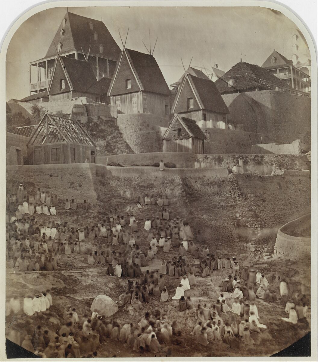 View of Antsahatsiroa, Madagascar, William Ellis (British, 1794–1872), Albumen print from a collodion negative 