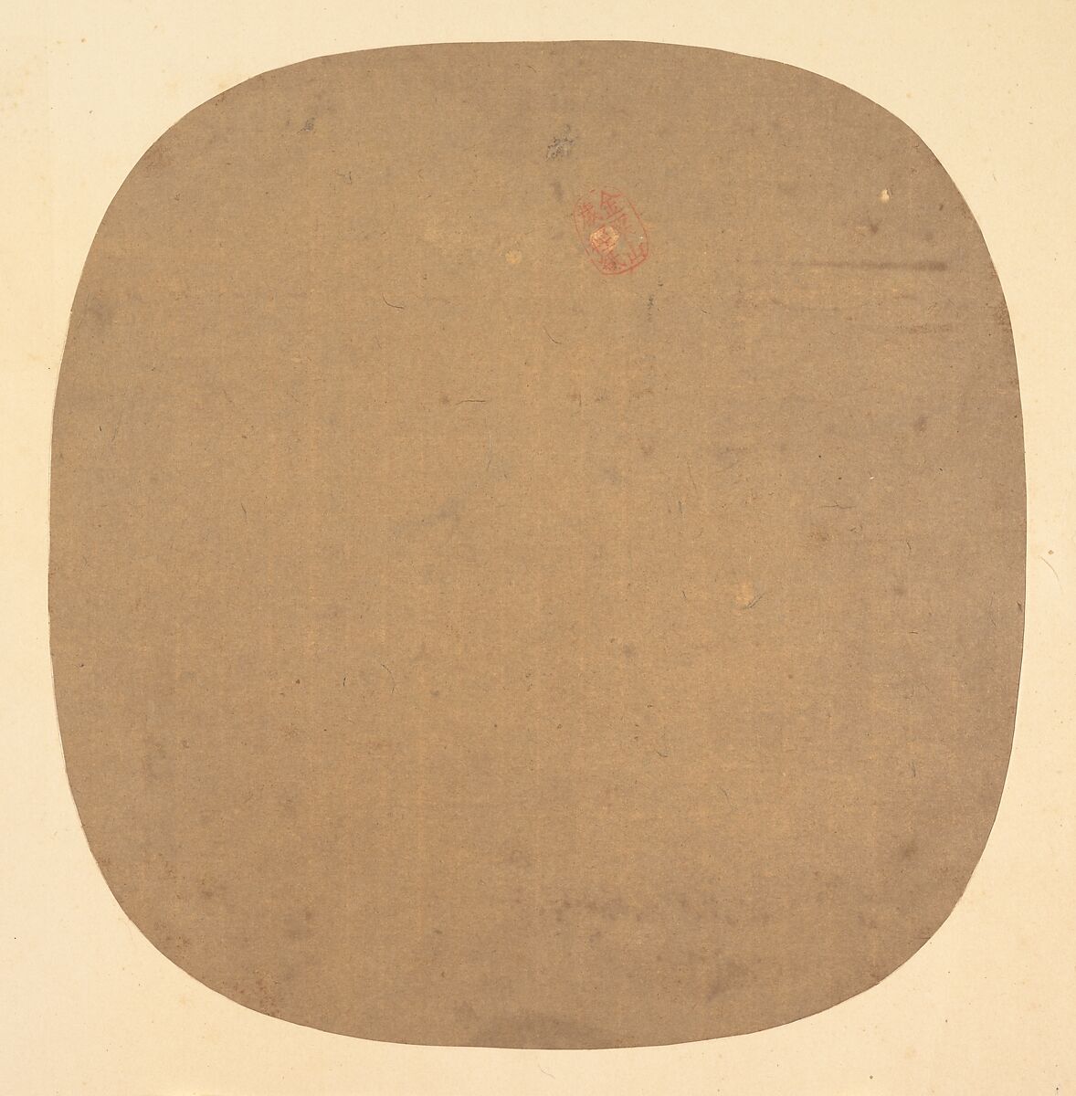 Gathering at the Orchid Pavilion, Unidentified artist  , 16th century, Fan mounted as an album leaf; ink and color on silk, China