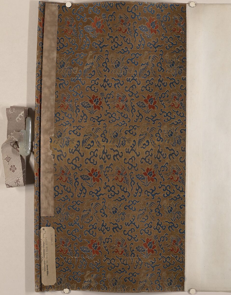 Women and children in a garden, Unidentified artist  , 16th or 17th century, Handscroll; ink and color on silk, China