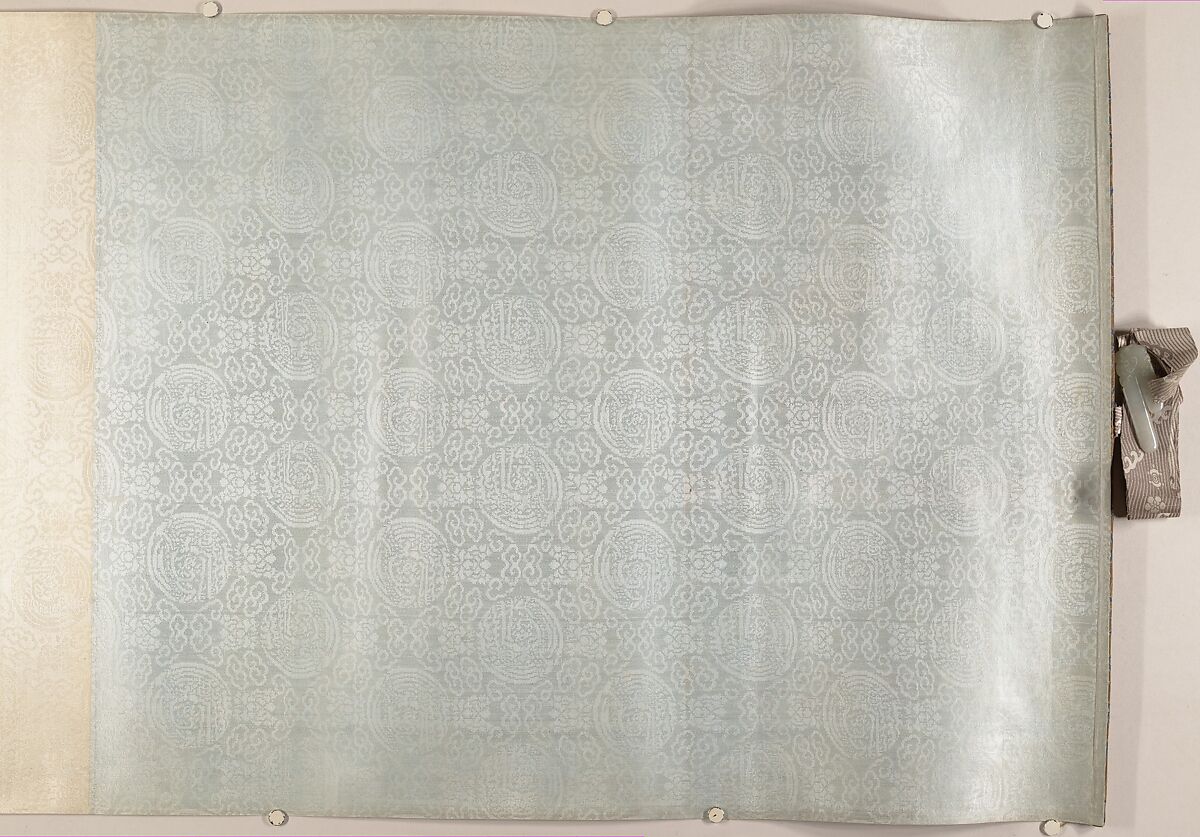 Women and children in a garden, Unidentified artist  , 16th or 17th century, Handscroll; ink and color on silk, China