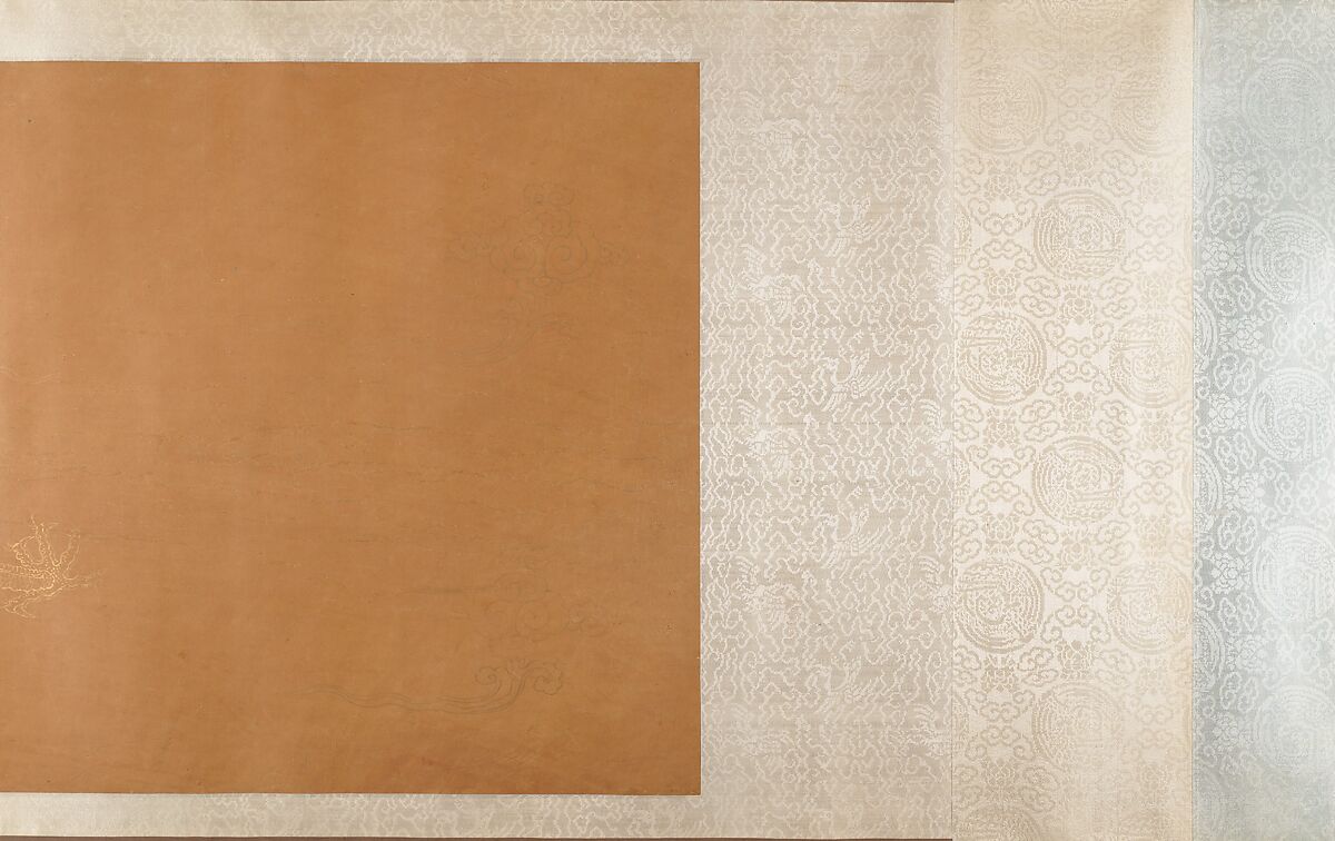 Women and children in a garden, Unidentified artist  , 16th or 17th century, Handscroll; ink and color on silk, China