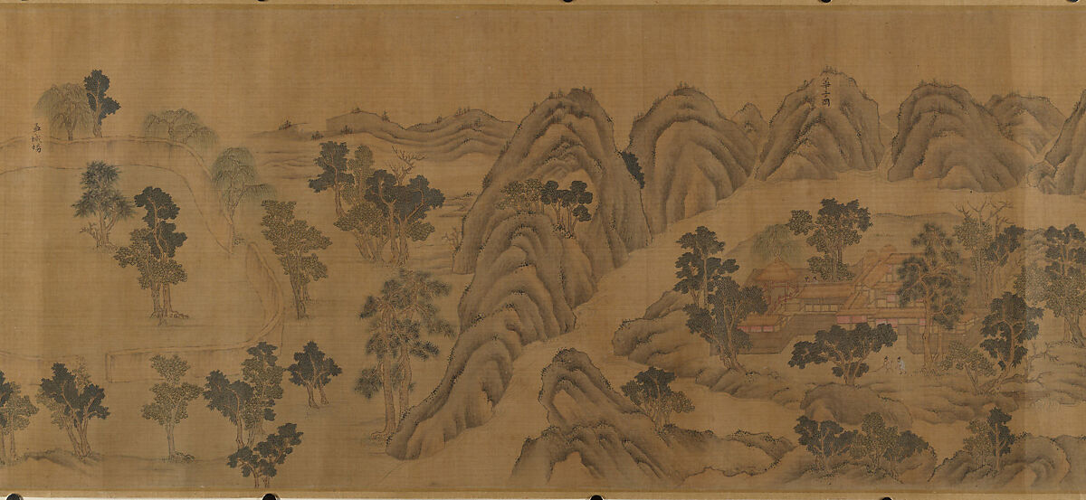 Wangchuan Villa, Unidentified artist , 16th century, Handscroll; ink and color on silk, China
