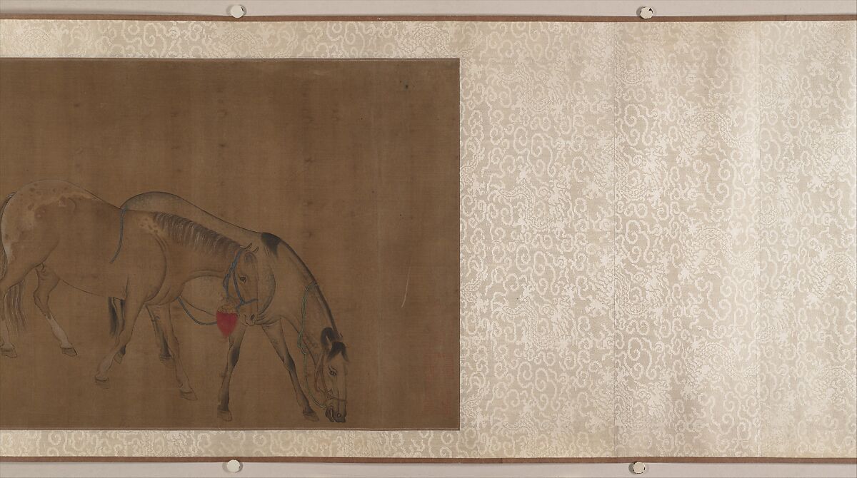 Eight Horses, Unidentified artist, Handscroll; ink and color on silk, China