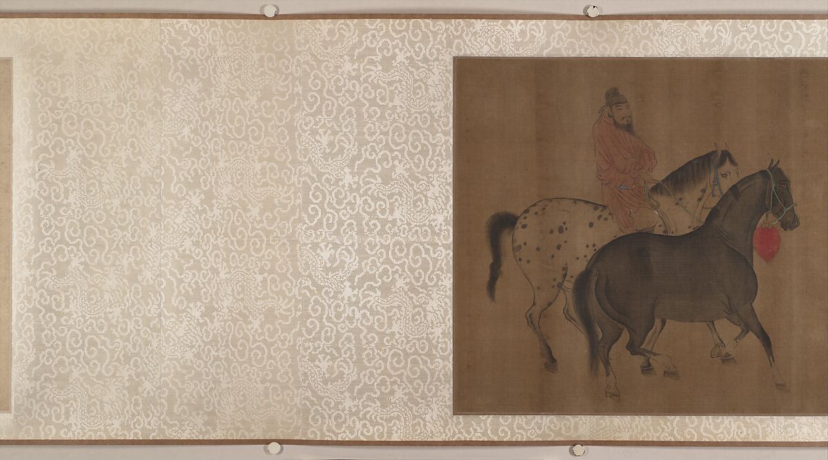 Eight Horses, Unidentified artist, Handscroll; ink and color on silk, China