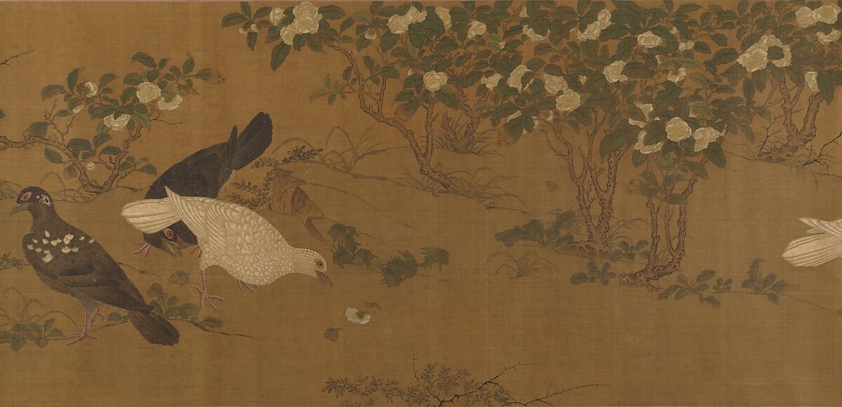 Quail, Unidentified artist, Handscroll; ink and color on silk, China