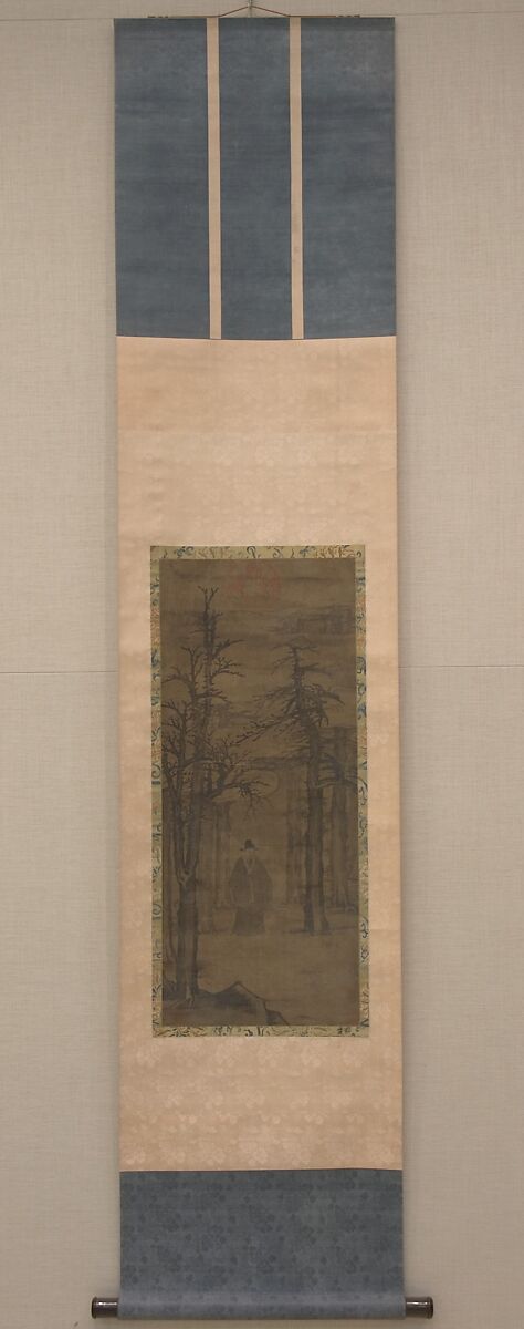 Meditations, Unidentified artist, Hanging scroll; ink and color on silk, China