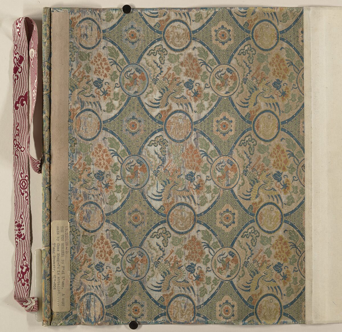 The Ten Horses, Unidentified artist, Handscroll; ink and color on silk, China