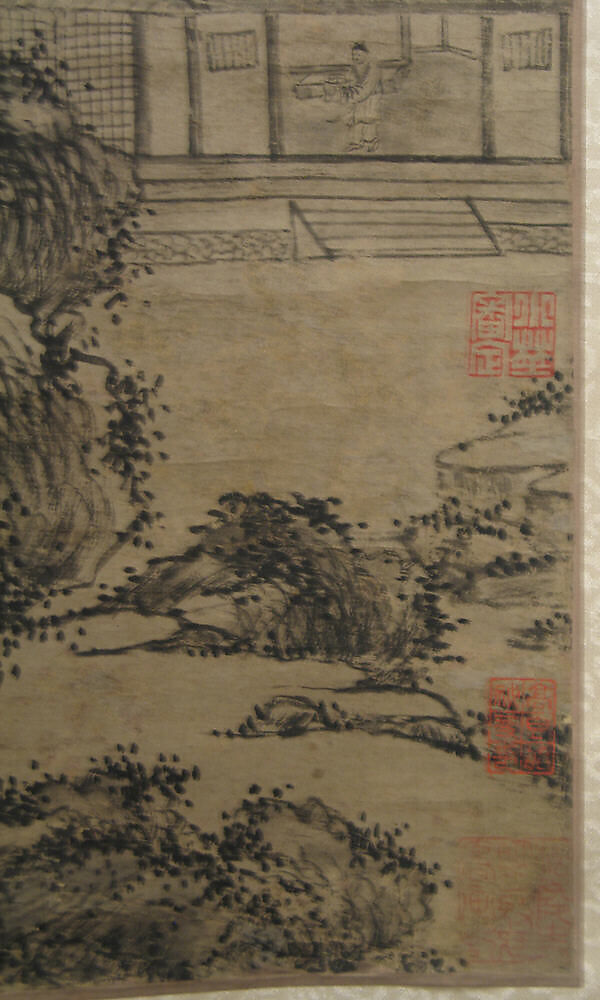 Landscape, Unidentified artist, Hanging scroll; ink on paper, China