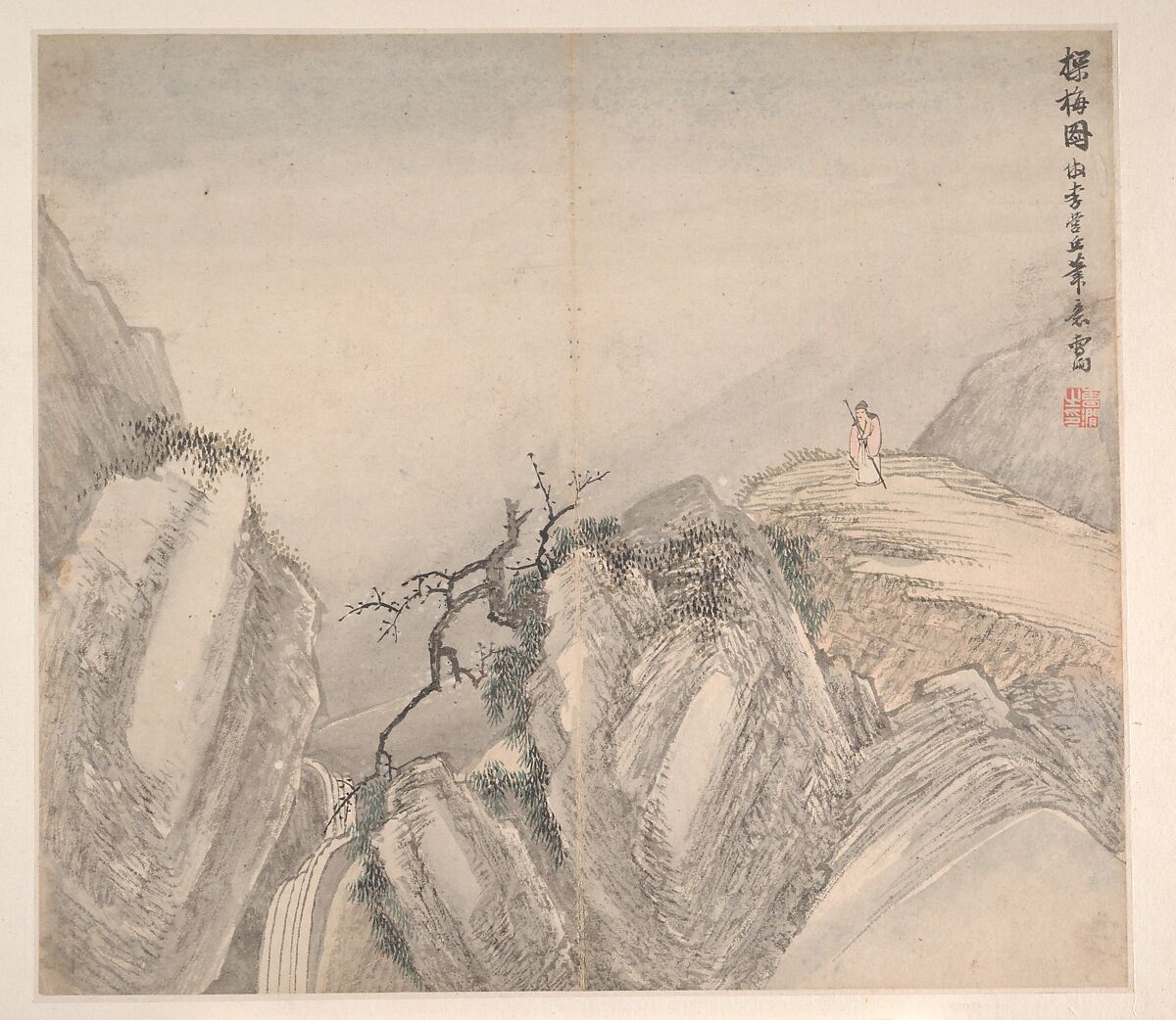 Landscapes in the Styles of Various Artists, Cao Jian (Chinese, active early 18th century), Album of twelve leaves; ink and color on paper, China