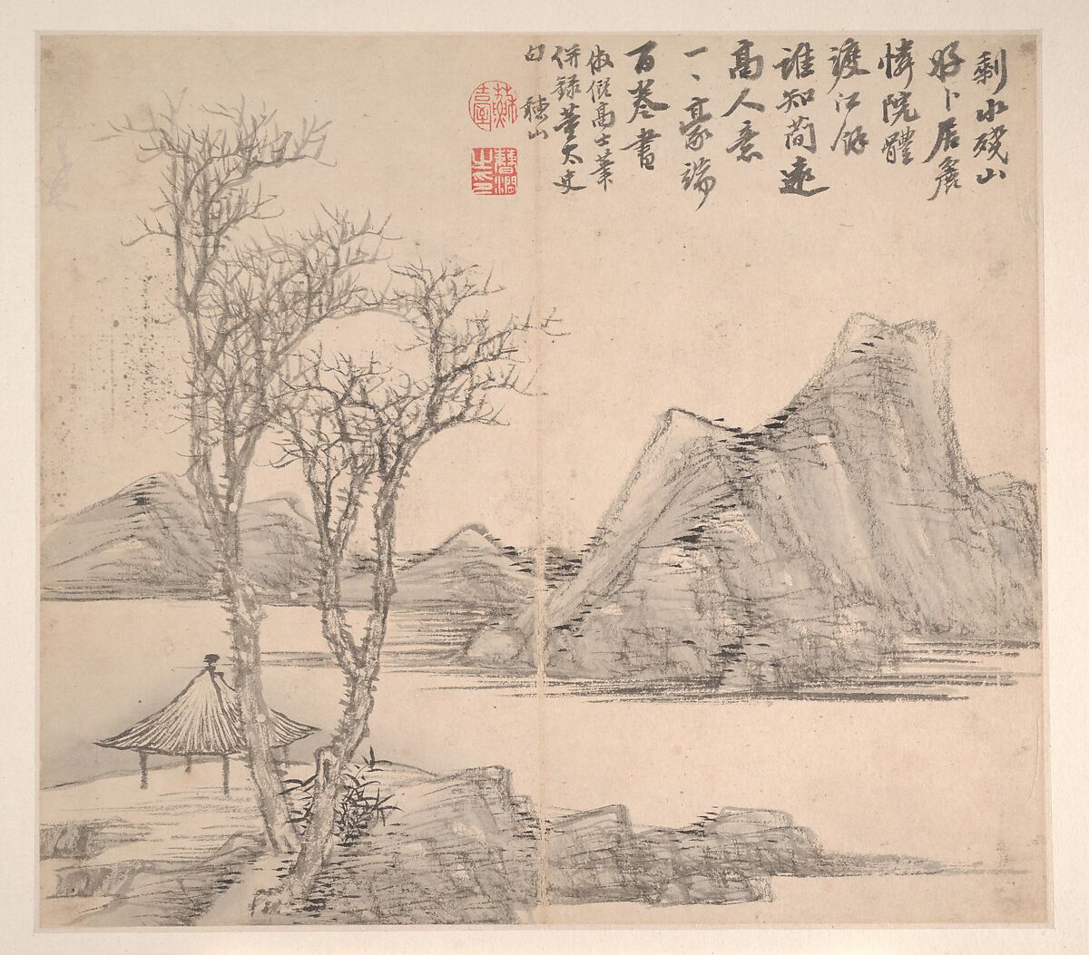 Landscapes in the Styles of Various Artists, Cao Jian (Chinese, active early 18th century), Album of twelve leaves; ink and color on paper, China